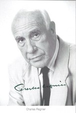 Autogramm Charles REGNIER 2001 † Dr. Sauerbruch 1954 Edgar Wallace  23-6/4 xyz