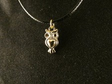 Eule Anhänger mit Kette 24