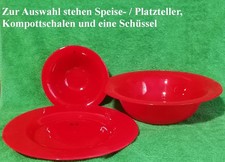 DIBBERN Glasteller Glasschale Glasschüssel ROT Glasgeschirr