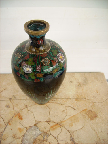 Japan meiji cloisonne vase - japan,