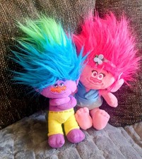 2x Trolls Stoffpuppen Poppy &