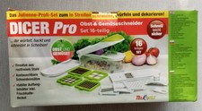 Dicer Pro Zerkleinerer Schneider Gemüse Obst 16-teilig TELE WELT - gebraucht