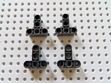 Lego 4 x Technic Liftarm Verbinder T-Stück 60484 schwarz 3x3 75185 8258 8652