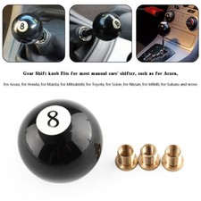 Universal Billiardkugel Schaltknauf Hebel Ball Gear Shifter Knob+3 Adapters