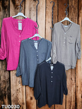 Damen Tunika Bluse Fischerhemd