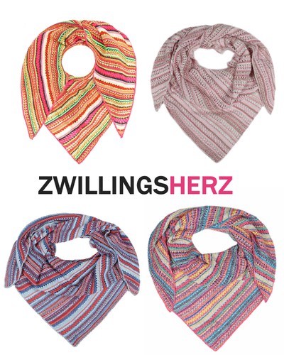 Zwillingsherz dreieckstuch - zwillingsherz,