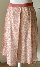 Toller Rock Weekend Max Mara Gr. 42 2-lagig Neu o.E. Apricot Weiß 100% Seide