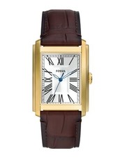 Fossil FS6011 Herrenuhr Lederarmband CARRAWAY Braun