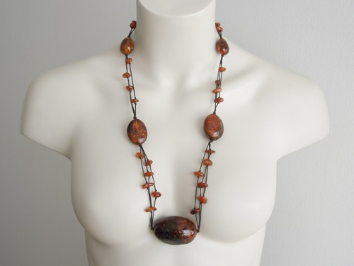 Vintage kette bernsteine - vintage,