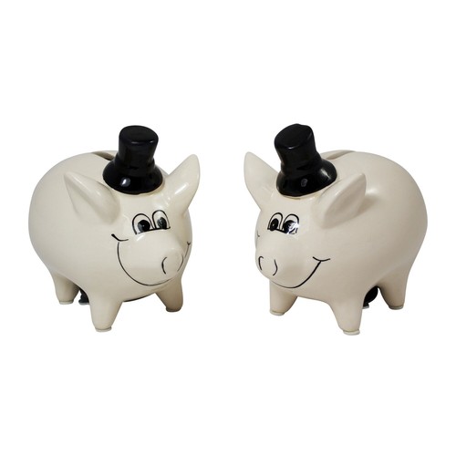 Sparschweine hochzeitspaar - sparschweine,