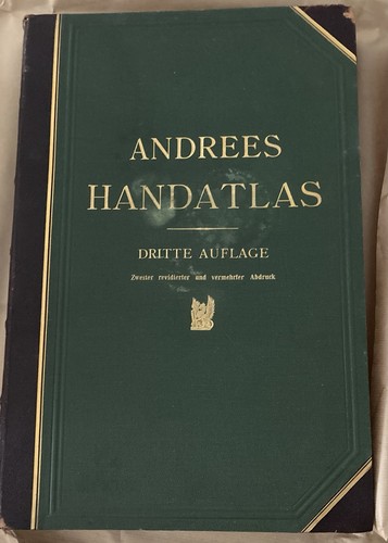 Andrees handatlas aufl - handatlas, 1896