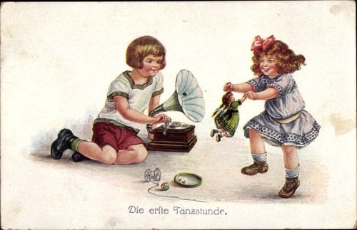 Die erste tanzstunde - ak,