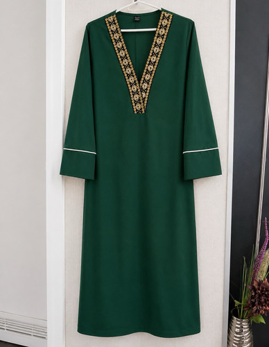 Damen maxikleid grün - grün, m