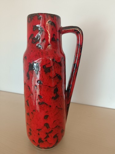 Vintage keramik vase rot - vintage, lava