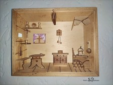 Holz-Diorama Wandbild 3D