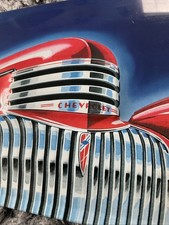 CHEVROLET  Werbeschild, Blech emailliert