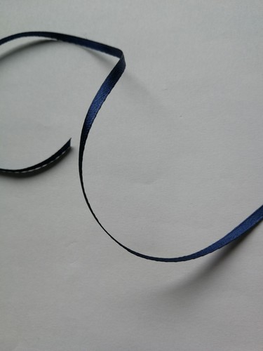 Satinband dunkelblau 3 - 5,