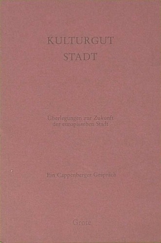 Kulturgut stadt überlegungen - stadt:,