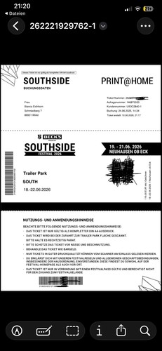 Trailer park south ticket am - trailer,