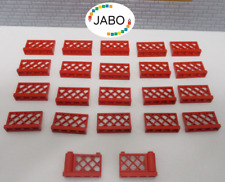 ( F7/2 ) Lego 20x Zaun rot 2x