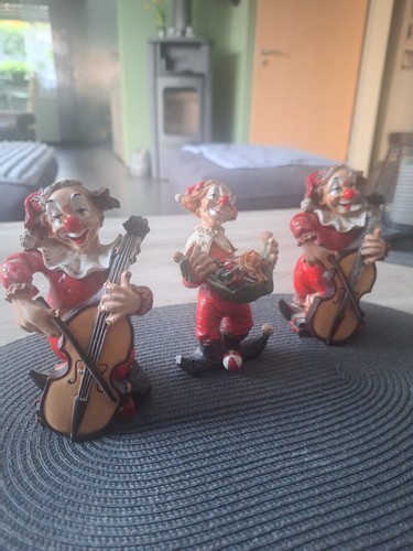 Clowns figuren deko - 3x,