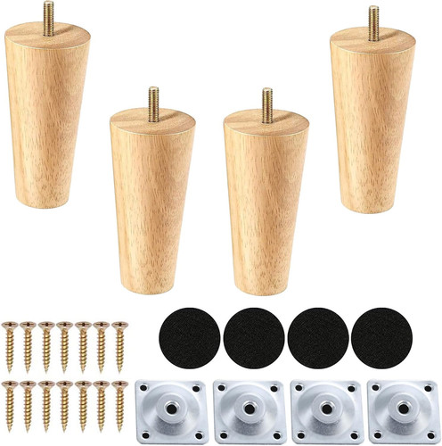 Stück möbelfüße holz - 4, holz,4.7