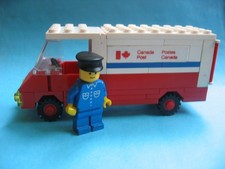Lego Auto 105 LKW  Canada Post Post Truck mit Figur von 1984  80er Jahre