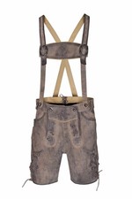 Lederhose 100% echtes Wildleder Oktoberfest wahlweise Hosenträger oder Gürtel