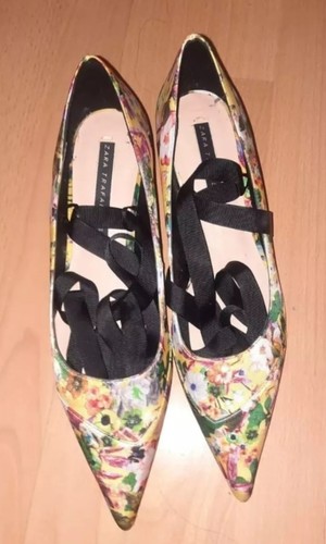 Zara blümchen pumps - gr.39, neu