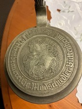 VK Bierkrug mit Zinndeckel Brauerei Modschiedler Buttenheim 