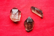 *Rauchquarz-Spitzen/Natur*3St./14,3g*Brasilien*Rohstein*Heilstein*Edelstein*