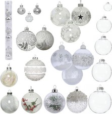 Christbaumschmuck Glas Weihnachtsbaumschmuck Christbaumkugeln transparent klar