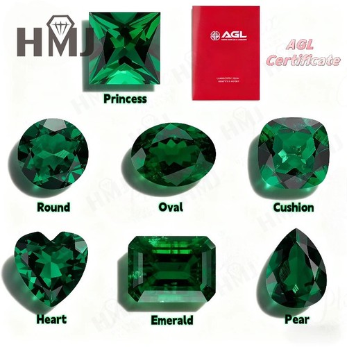 Certified zambian emerald - certified, pear
