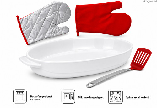 Auflauf set form zubehör - auflauf-set, +