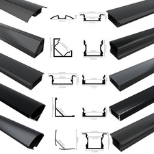 Schwarzes LED AluProfil –