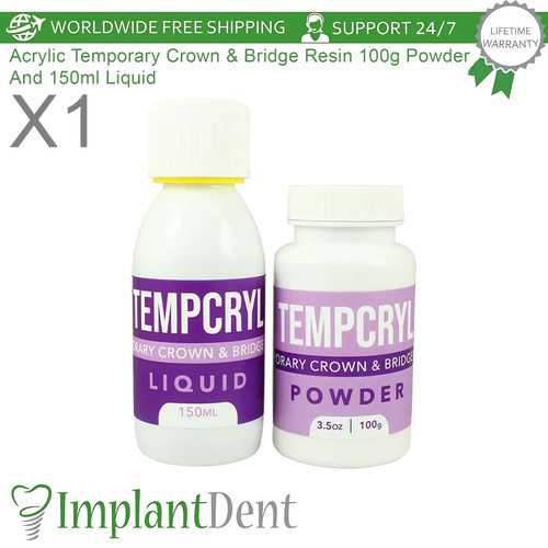 Dental tempcryl pulver - 1x,