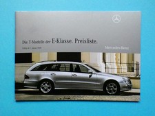 Preisliste - Mercedes W211 - E-Klasse / E63 AMG - T-Modell S211 - 01/08