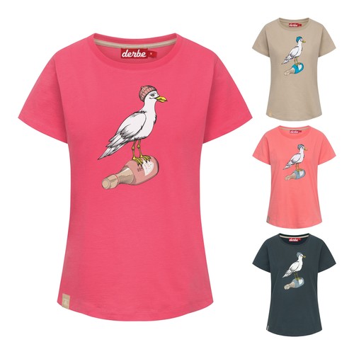 Derbe damen rundhalsshirt - derbe,