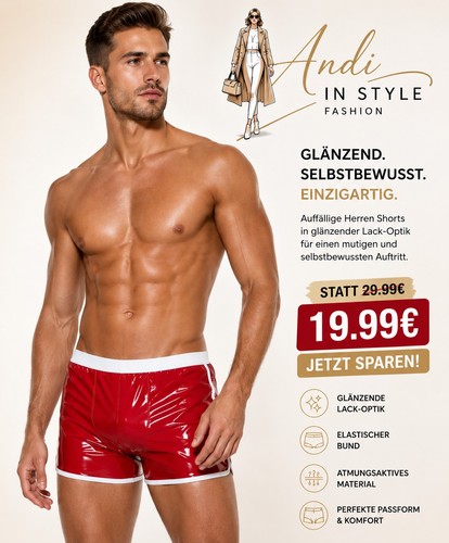 Herren lack shorts - herren, |