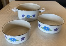 DDR Topf mit 2 Schüsseln - ein Dekor ,gebraucht ,  Deko, Pflanzgefäss