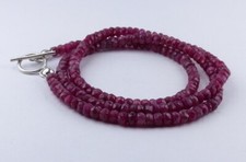 Schmuck Halskette Silber 925 rhodiniert Rubin 16,9-27,3ct 45cm X97