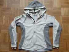 CHILLAZ Kapuzen-Sweat-Jacke weiß / grau Gr.38 /M Damen
