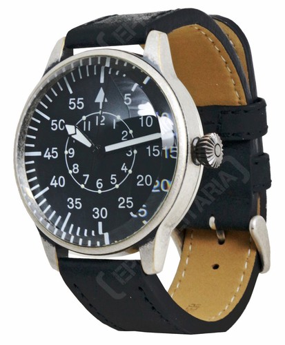 Schwarze vintage fliegeruhr - schwarze,