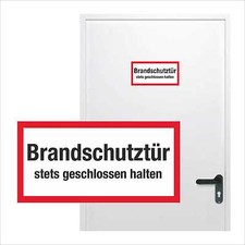 Aufkleber brandschutztür - aufkleber,