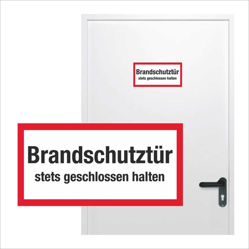 Aufkleber brandschutztür - aufkleber,