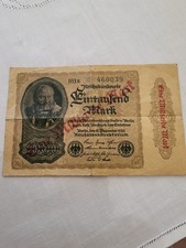 Banknote alt, Reichsmark 1000 Mark v, 15.12.1922