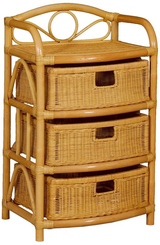 Rattan kommode badregal - rattan-kommode, 3