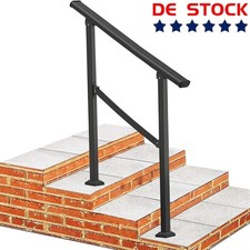 Treppengeländer Schwarz Schmiedeeisen Handlauf Innen Außentreppe 1-2 Stufen