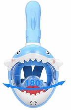 Kinder-Schnorchelmaske, Hai-Aussehen, Vollgesichts-Schnorchelmaske