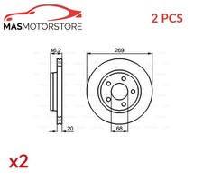 Bremsscheiben satz paar hinten - bremsscheiben,